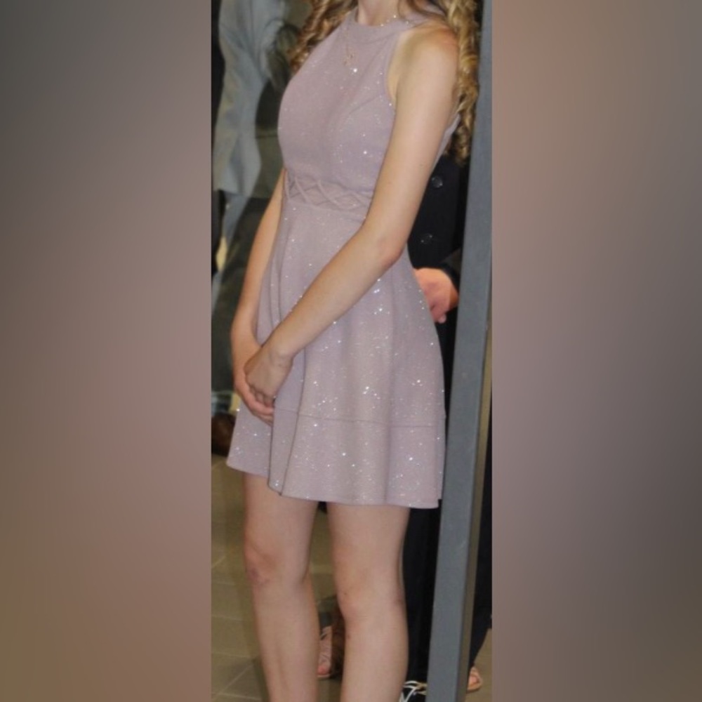 Women lavender dress
